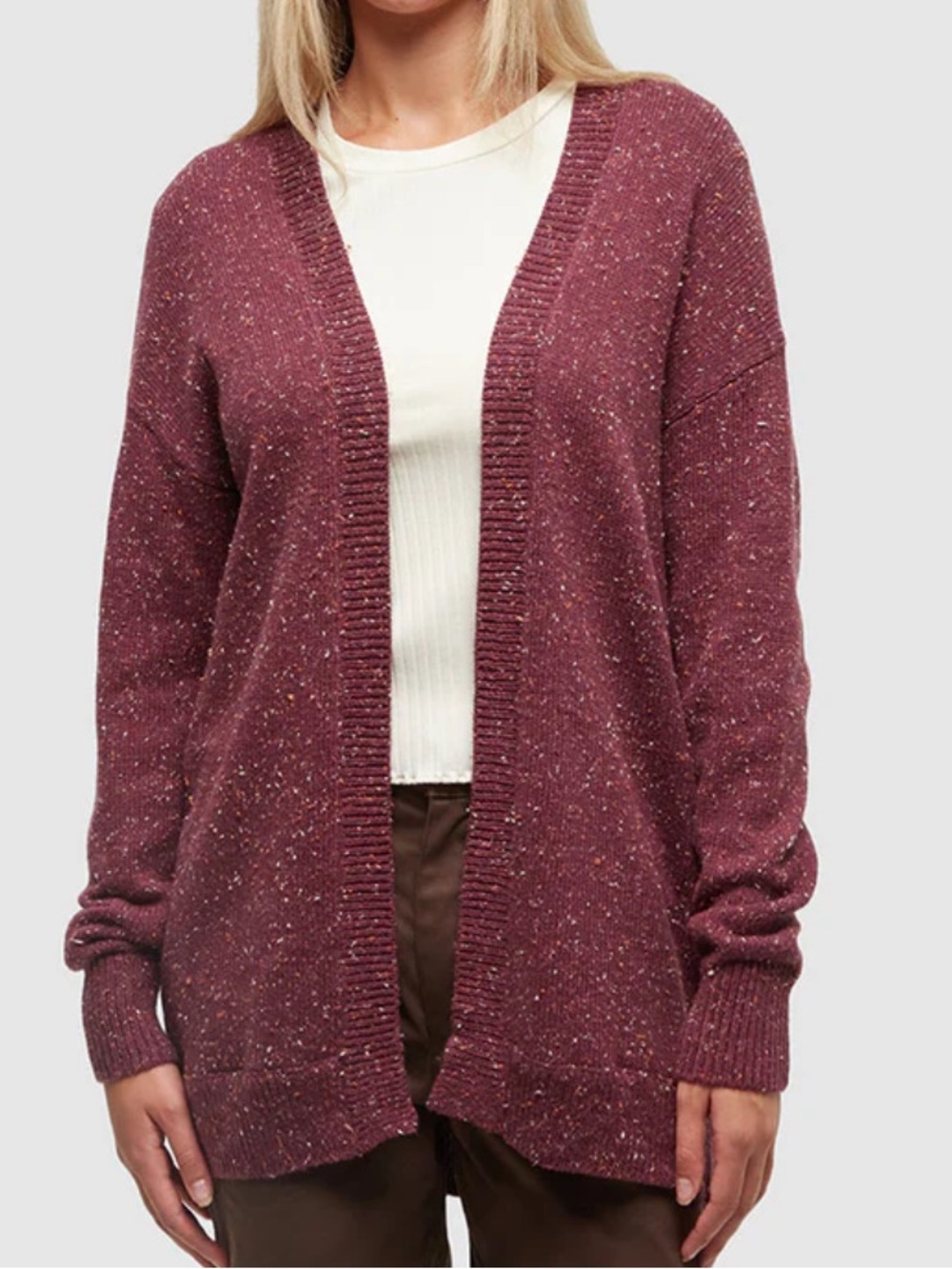 Tentree Light Purple Cardigan